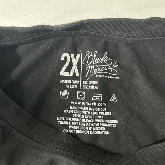 Bleecker Mercer T‎ Shirt Mens 2X Black Graffiti Artsy Graphic Grunge Y2K 90s - Picture 5 of 8